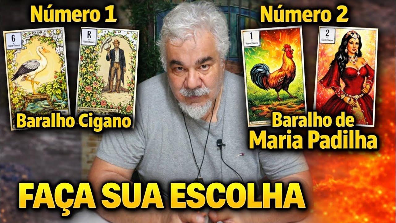 Traição, Caminhos, Novo amor? Escolha entre o baralho cigano e de Maria Padilha  e Descubra!
