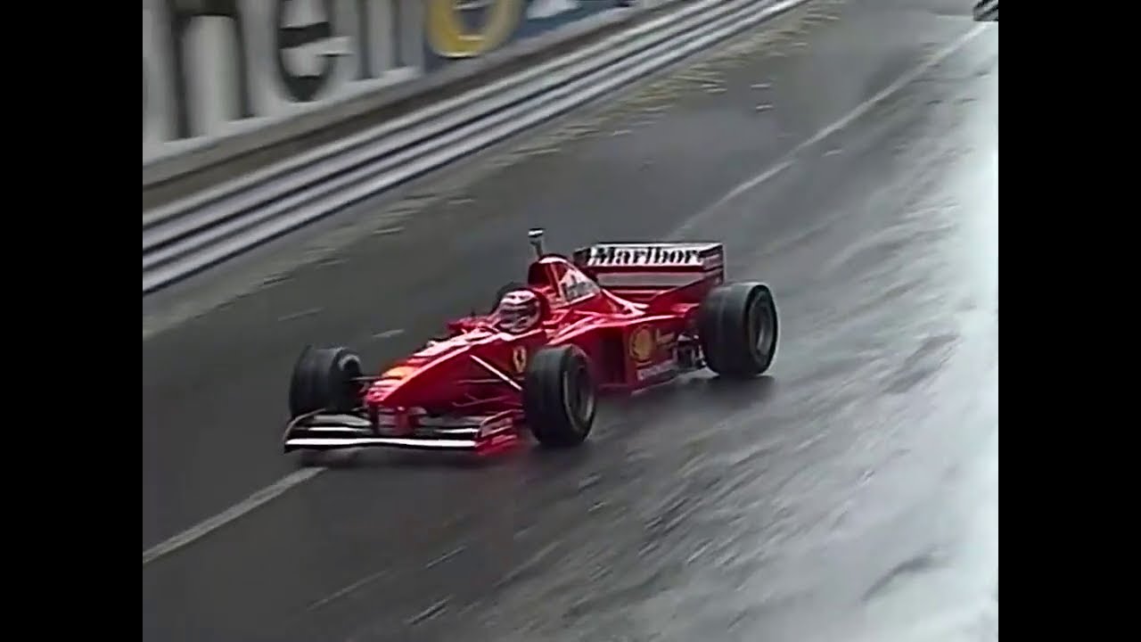 F1 – Drifting in the wet streets of Monte Carlo – Monaco 1997