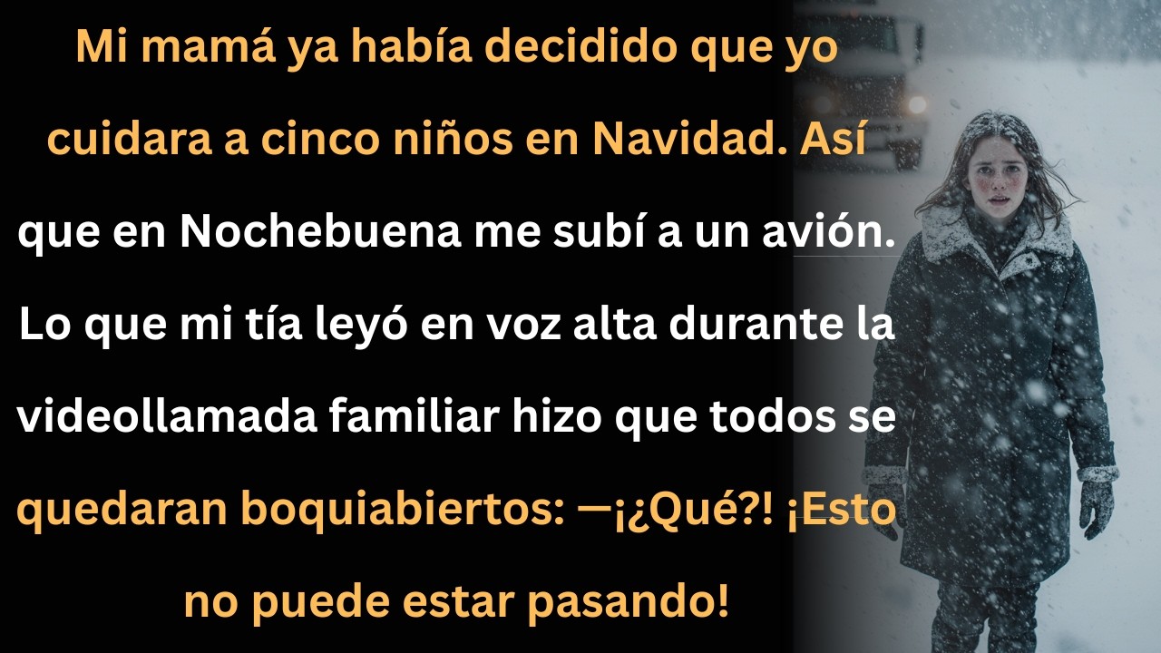 Me obligaron a cuidar 5 niños en Navidad… y me fui en avión dejando a todos en shock.
