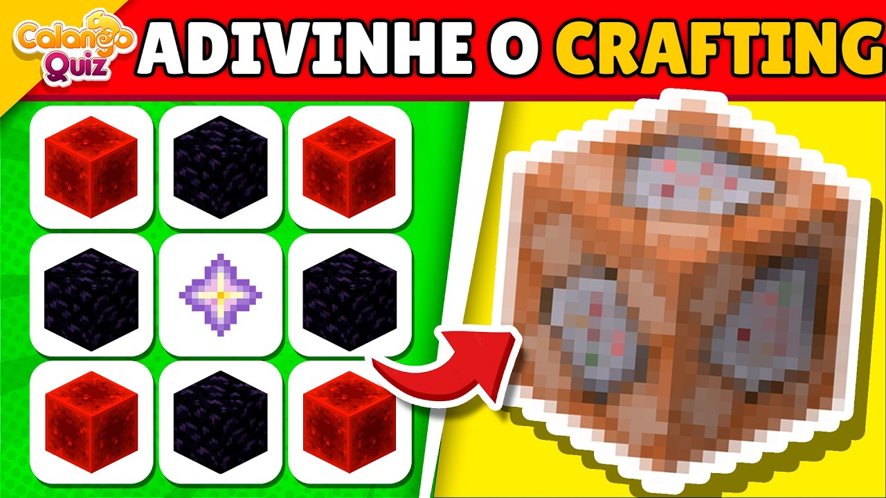 💎⚒️Quanto Você sabe de Minecraft? Consegue Adivinhar o Crafting?🧱🪨 | (Só 1% Acerta o Último!)