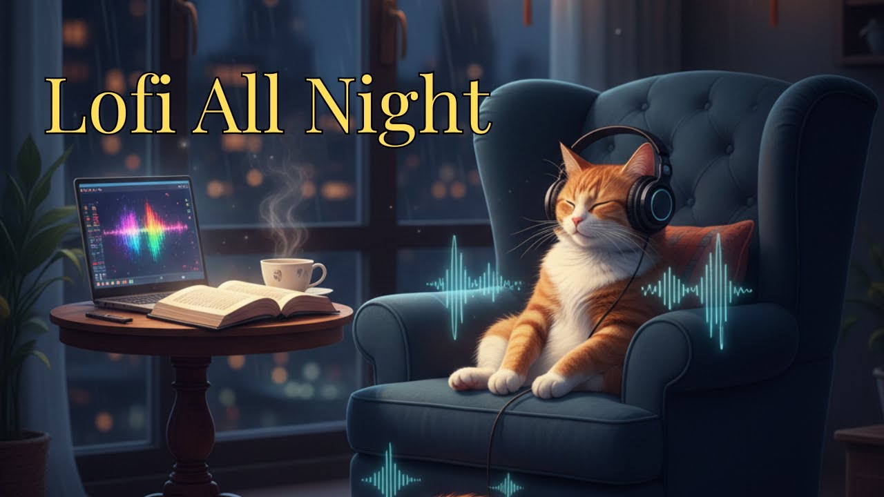 🌌 midnight focus lofi - beats to study / code / work late [ 24/7 lofi hip hop radio ]