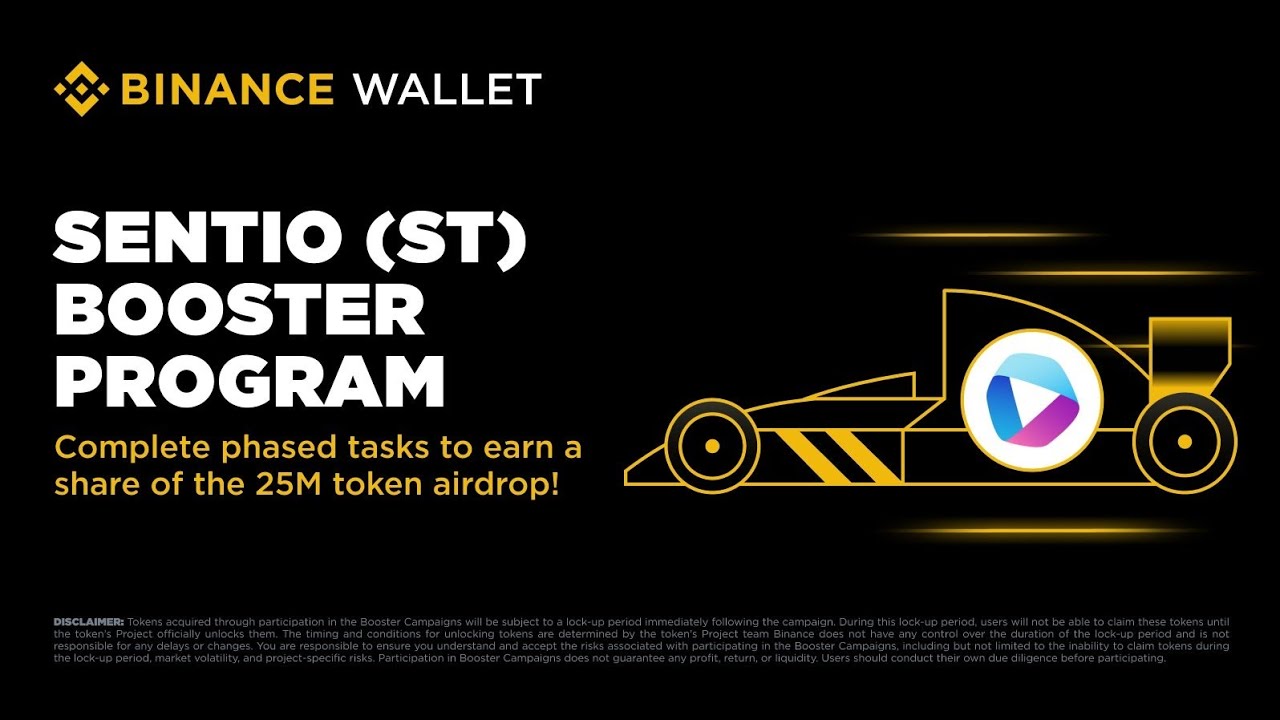 Sentio Binance Booster Program Airdrop  || $ST