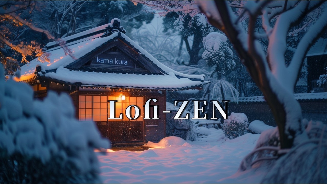 【Japanese Zen Lofi】Winter Lantern Dreams：深雪 DEEP SNOW | Relaxing Zen Music Lofi for Focus & Study|2H