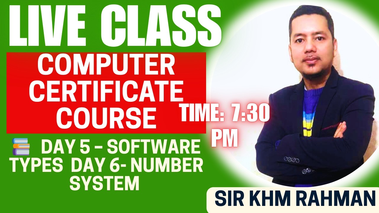 📚DAY 5–6 - SOFTWARE TYPES  & NUMBER SYSTEM  |CCC 2026 | Full Class | Subscribe & Join WhatsApp Group