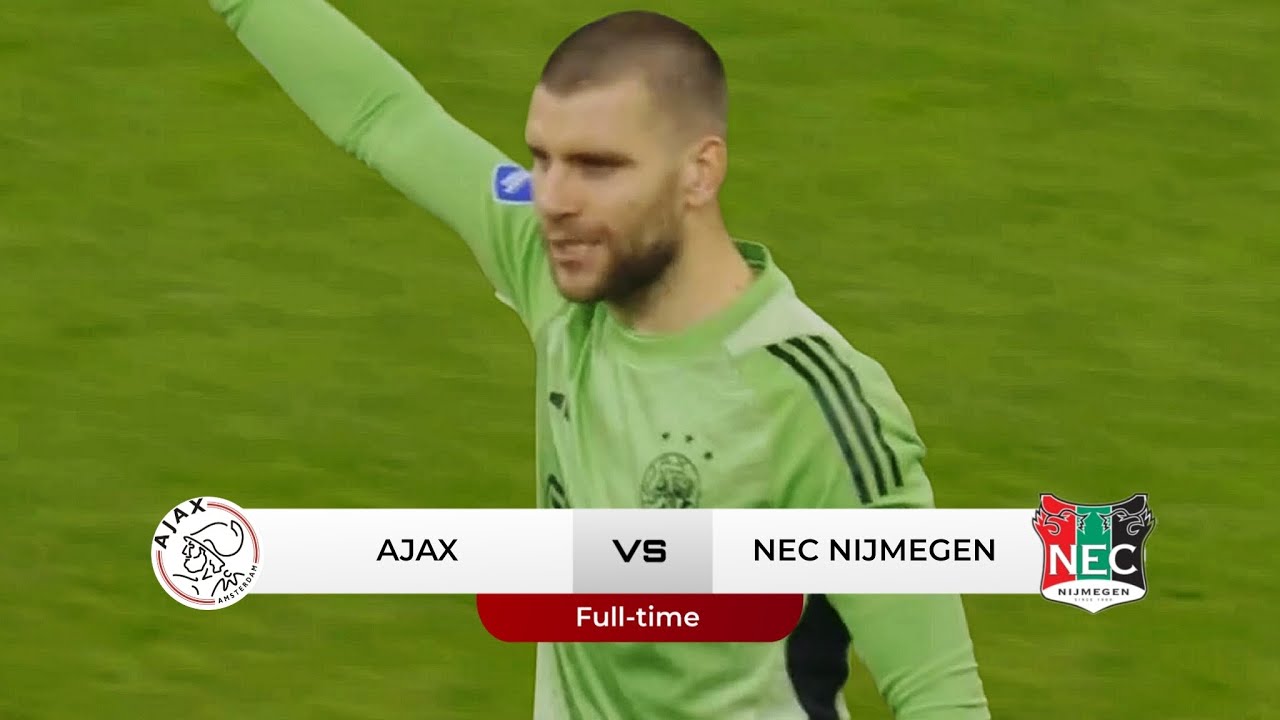 FULL HIGHLIGHT DEBUT MAARTEN PAES (1-1) AJAX VS NEC NIJMEGEN !!! EREDIVISIE 2025/26 FANSCAM