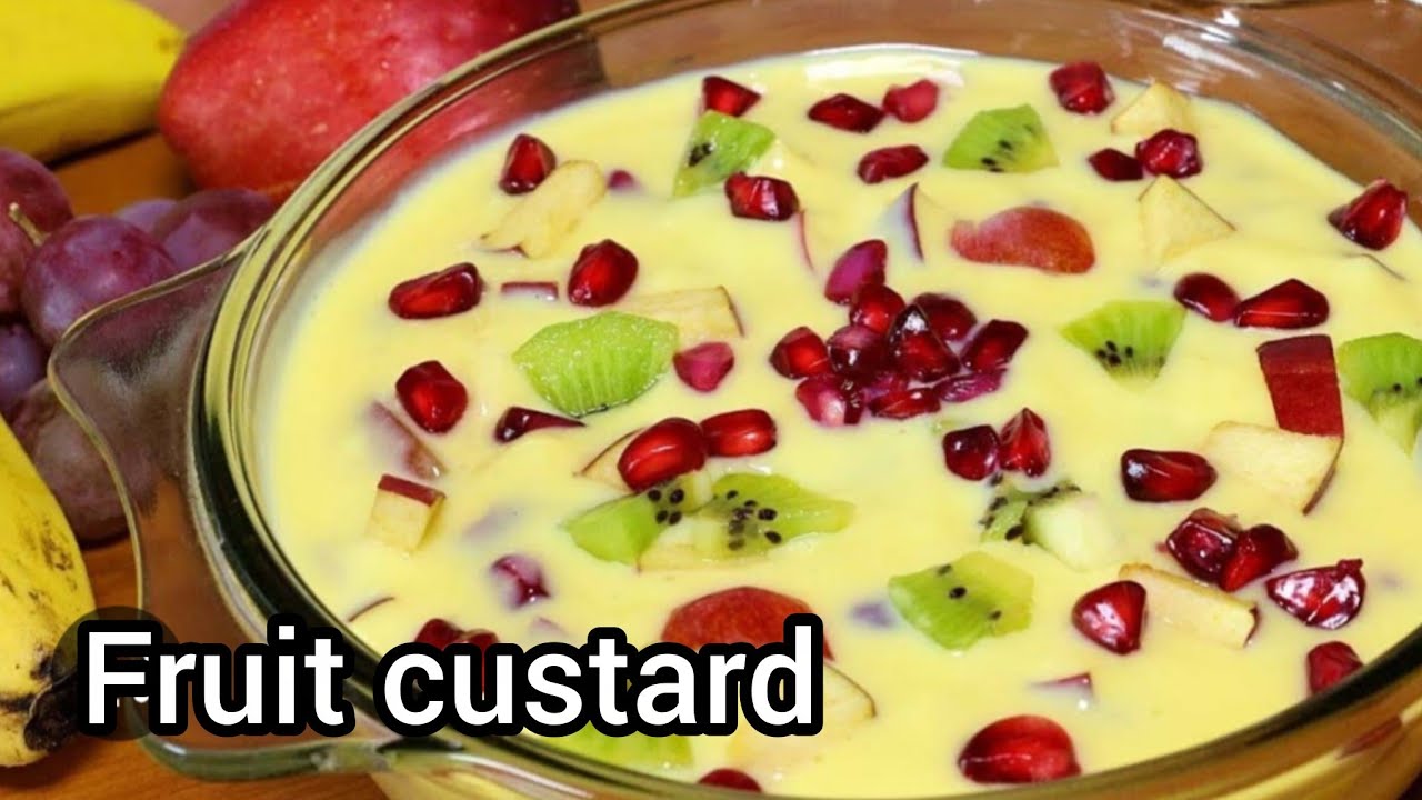 एकदम टेस्टी और हेल्दी फ्रूट कस्टर्ड घर पे बनाने का आसान तरीका | FRUIT CUSTARD RECIPE IN HINDI