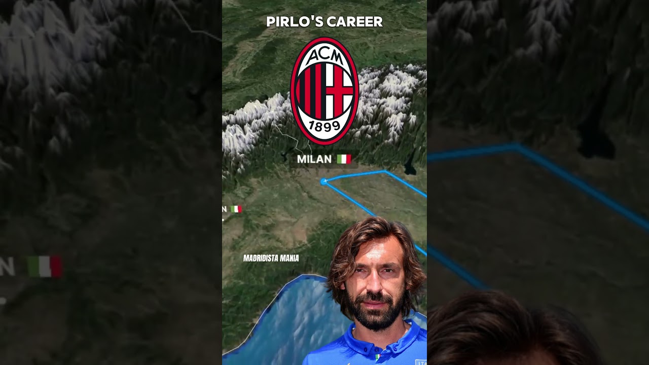 ANDREA PIRLO'S CAREER 🇮🇹 🇺🇸 🪄 #madridistamania #football #juventus