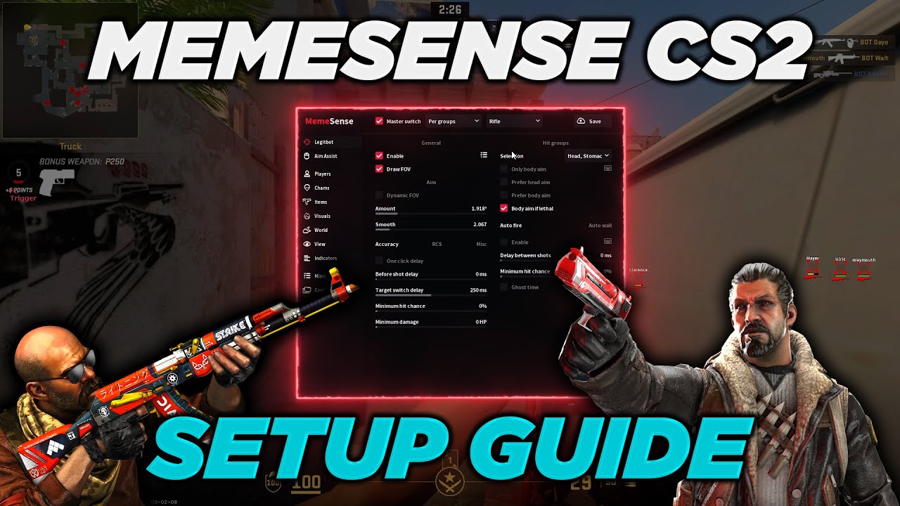 Как настроить MEMESENSE CS2 (руководство по установке и демонстрация)