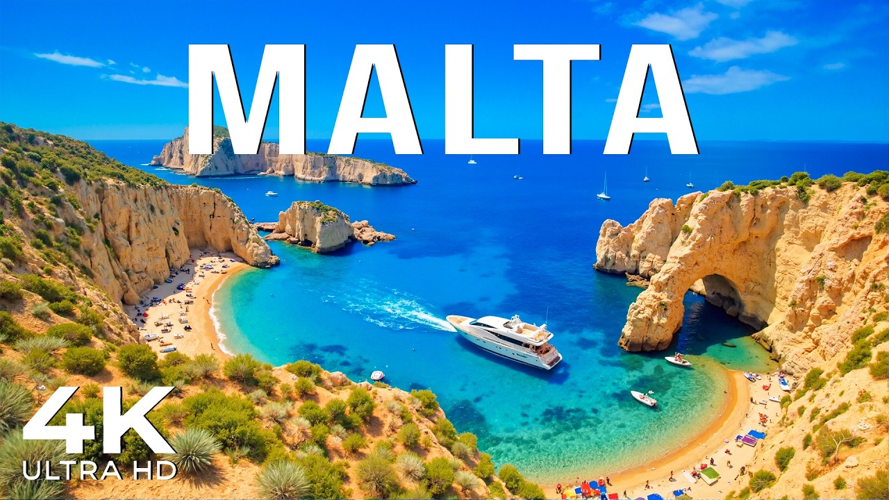 Malta 4K Drone Footage 🎶 Golden Coast, Blue Sea & Timeless Views &mdash; Deep House 2026 | XDeep Club
