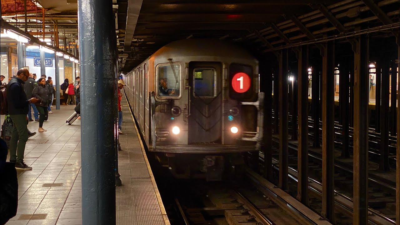 IRT Broadway-7th Avenue Subway: (1) Local & FAST (2) (3) Express train action @ 50th Street