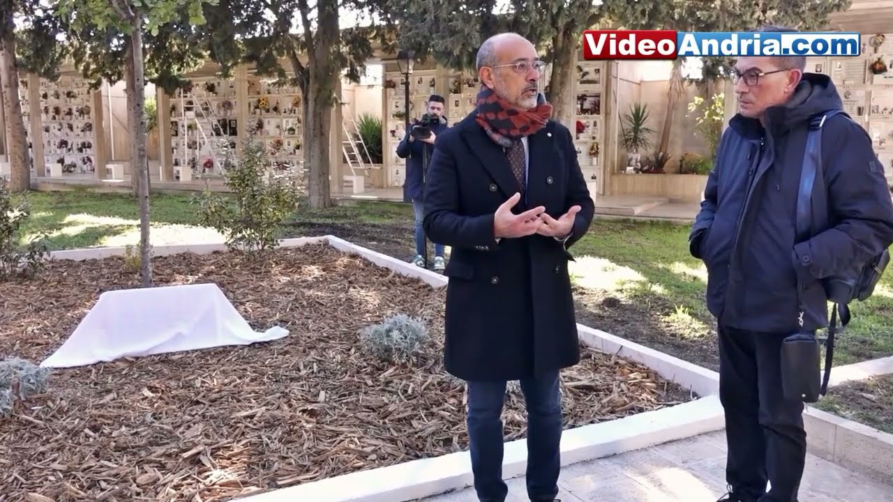 Andria, 27 gennaio: un Albero della Memoria e la stele commemorativa all’intero del Camposanto