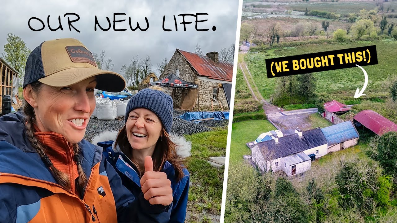 Renovating a very old cottage - WHAT HAVE WE TAKEN ON?! First few days living in rural Ireland.