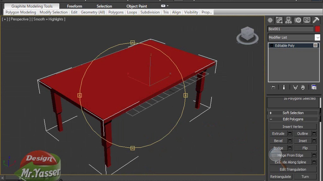 3D max تصميم حجرة سفرة