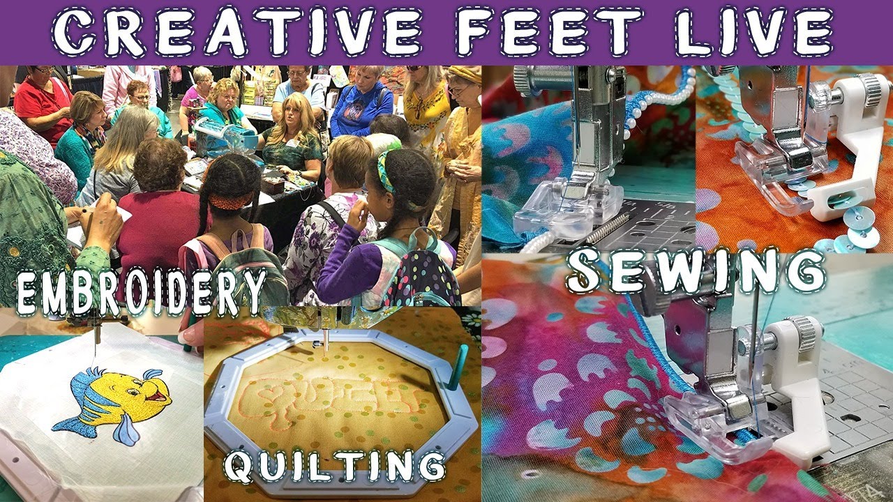 Creative Feet Sewing Machine Feet & Octi-Hoops Demonstration Show!