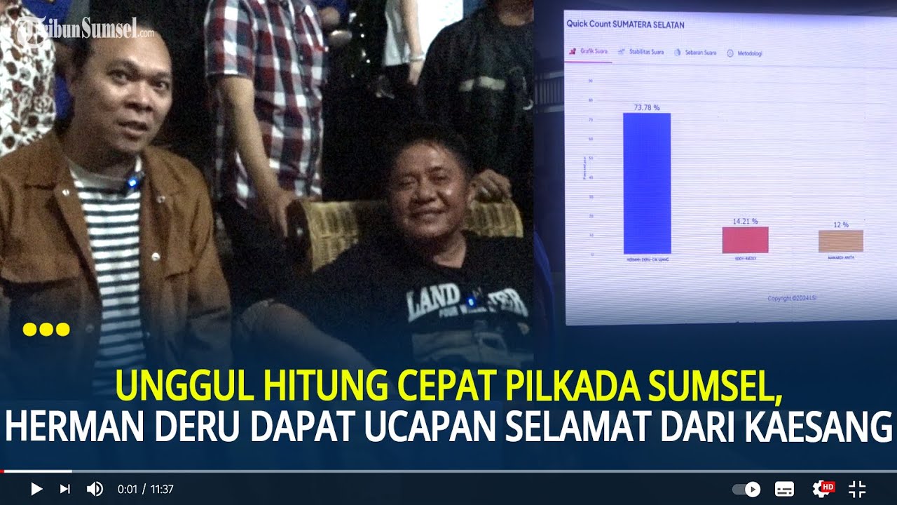 Unggul Hitung Cepat Pilkada Sumsel, Herman Deru Dapat Ucapan Selamat dari Kaesang