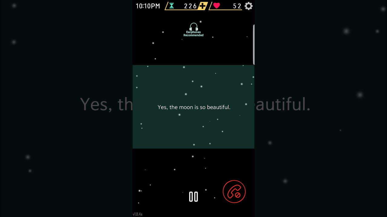 Mystic Messenger - V Route Call (The moon is so beautiful)
