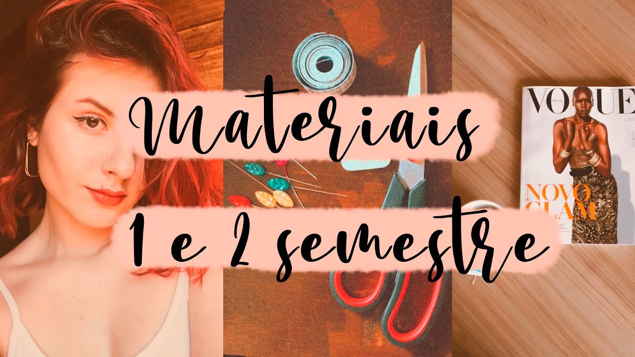 Meus Materiais do 1° ano da Faculdade de Moda (em EAD)