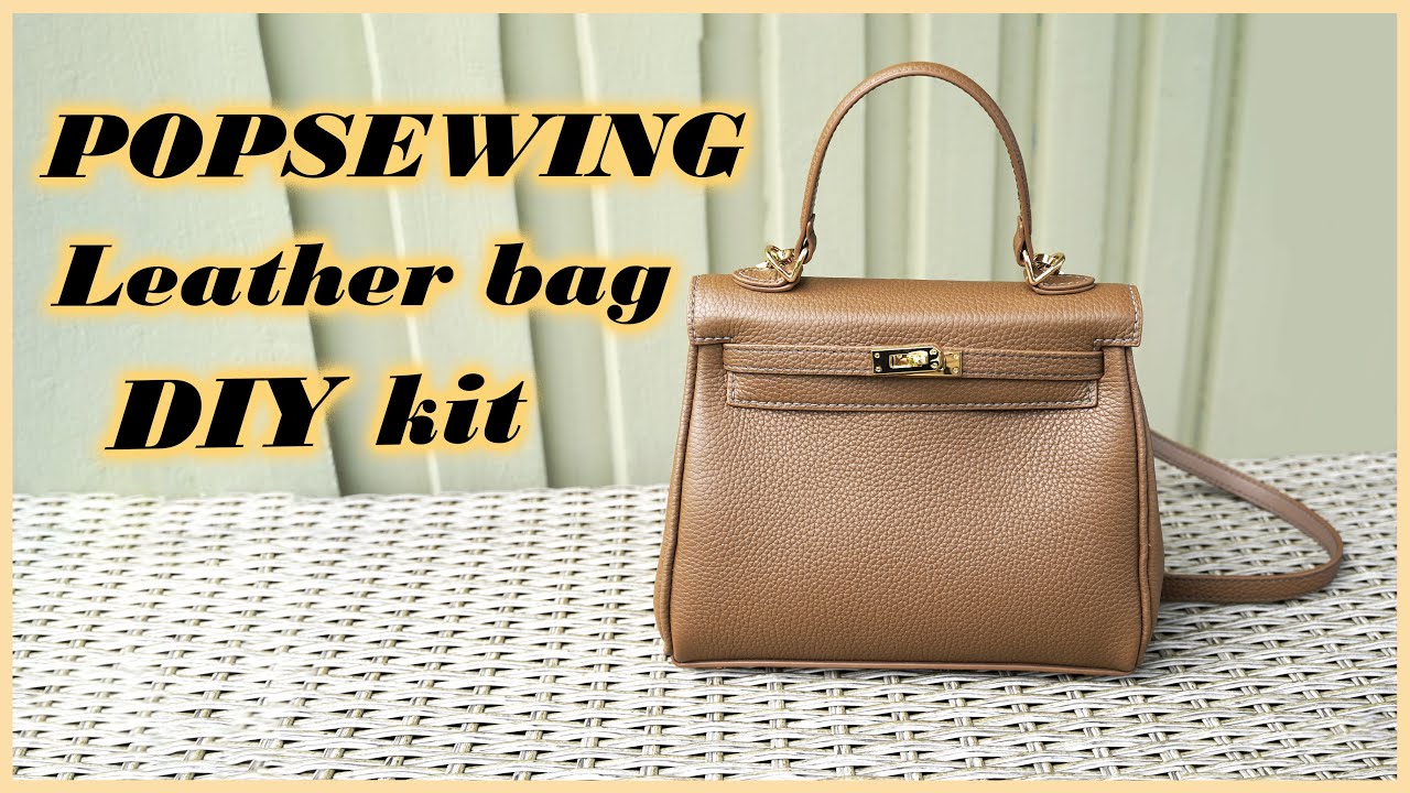 Make LEATHER BAG with me! | POPSEWING DIY kit
