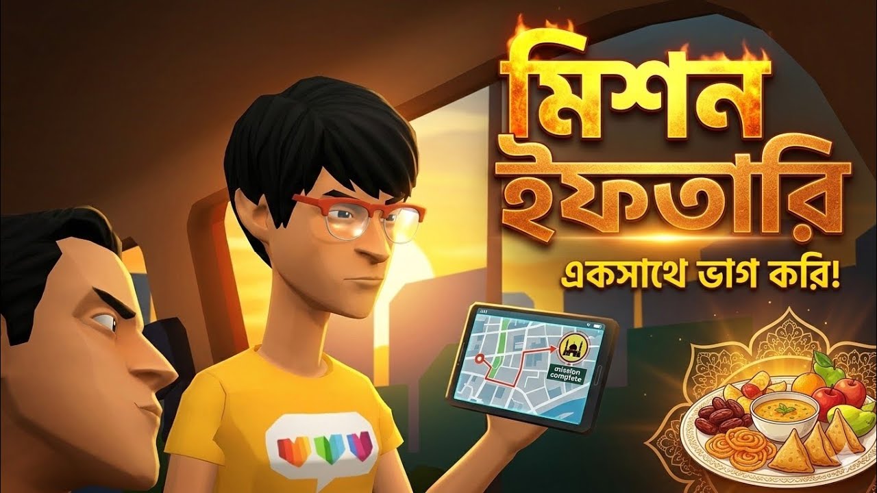 ইফতার মিশন | Mission Iftar Cartoon Video | Funny Ramadan Story