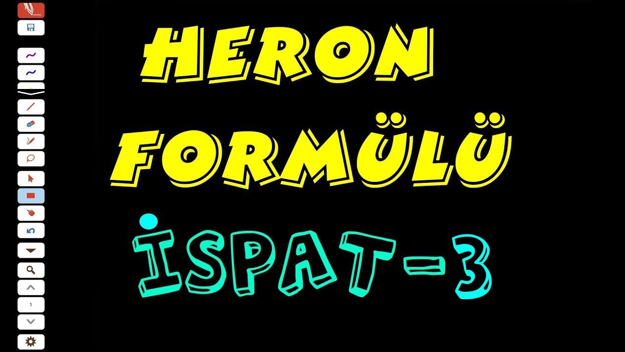 İSPAT : HERON FORMÜLÜ ( TYT GEOMETRİ / ÜÇGENDE ALAN )