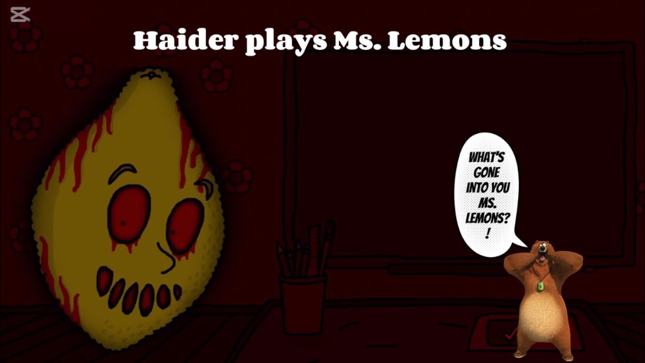 Haider plays Ms Lemons (Part 1 - Bad ending)