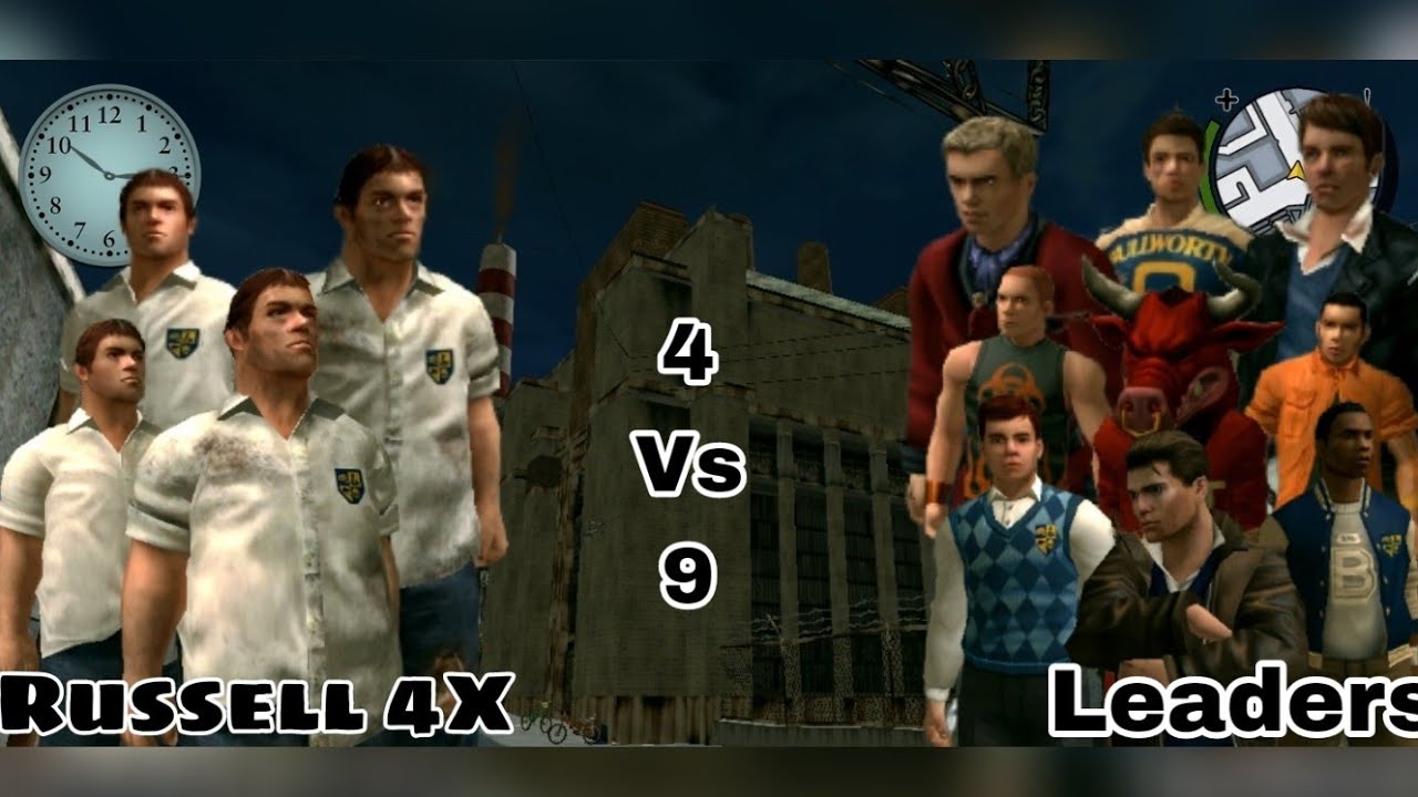 Bully AE - Russell X4 VS All Leaders (III FIGHTS) (Full Boss health)