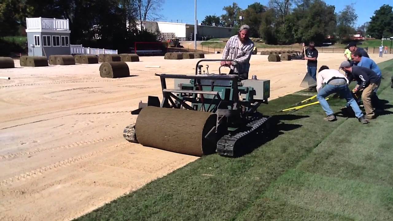 Big Roll Sod Installation