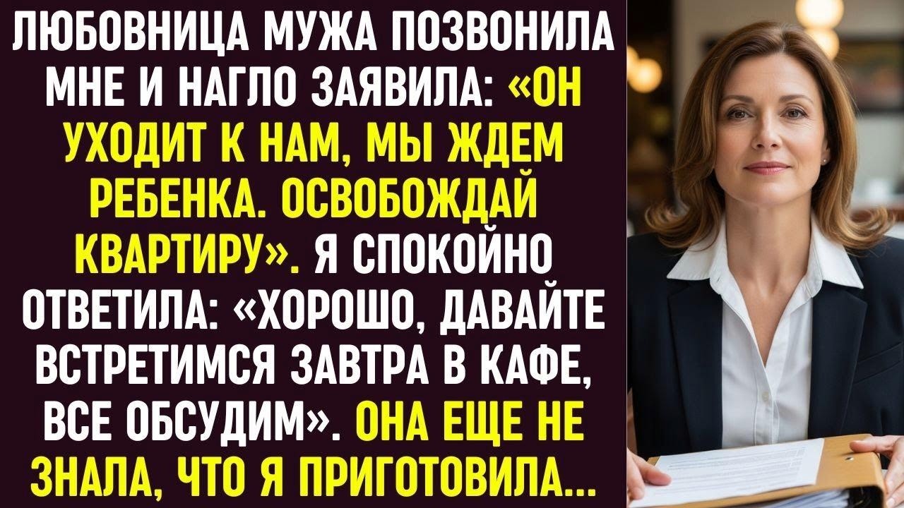 Любовница мужа потребовала освободить квартиру, но встреча в кафе изменила всё для неё.