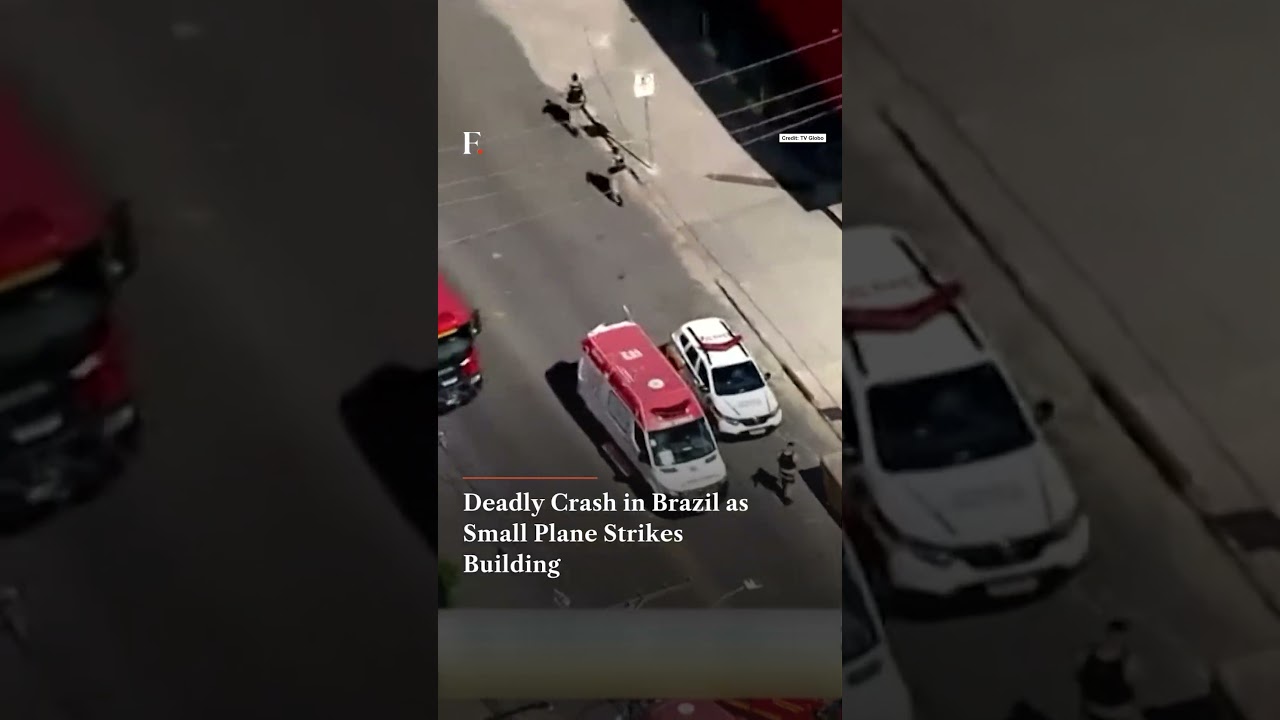 Deadly Crash in Brazil as Small Plane Strikes Building | Firstpost News | N18G