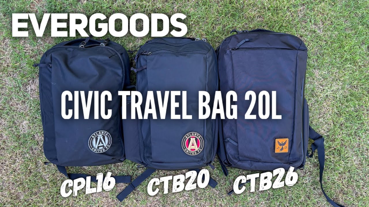 EVERGOODS Civic Travel Bag 20L (CTB20) vs the REST // Packed for Pilot Travel 🛫