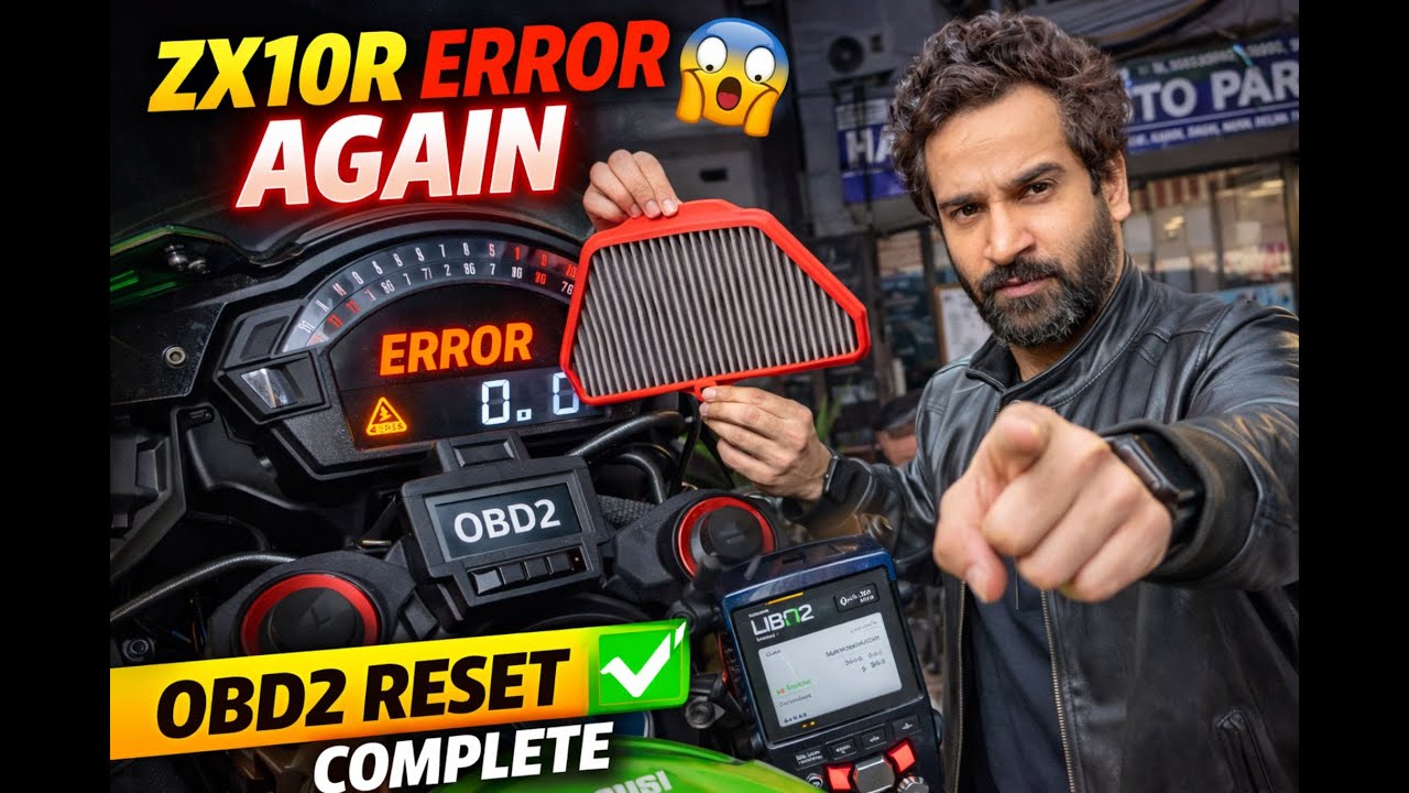 ZX10R Meter Error Again 😱 | ABS Light ON | OBD2 Se Error Code Reset | Karol Bagh