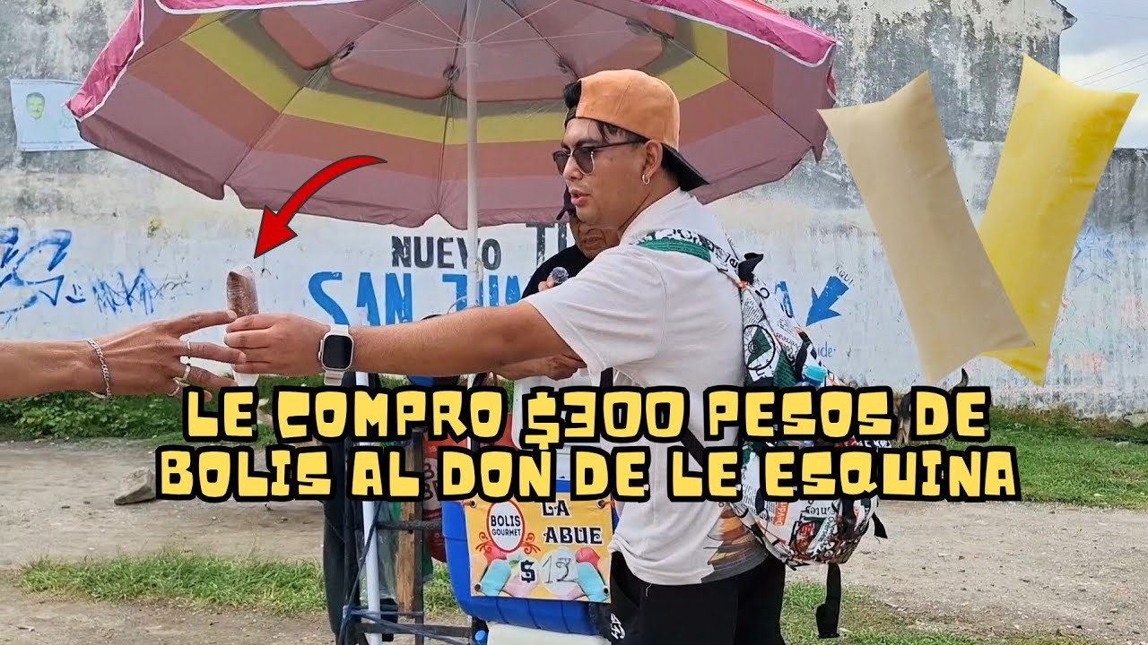 Comprando y regalando $300 pesos de bolis 🧊