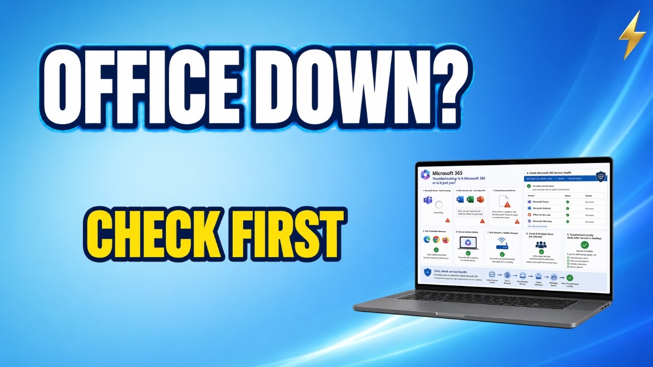 Office Files Not Opening and Teams Not Loading? Check Microsoft 365 Service Health First