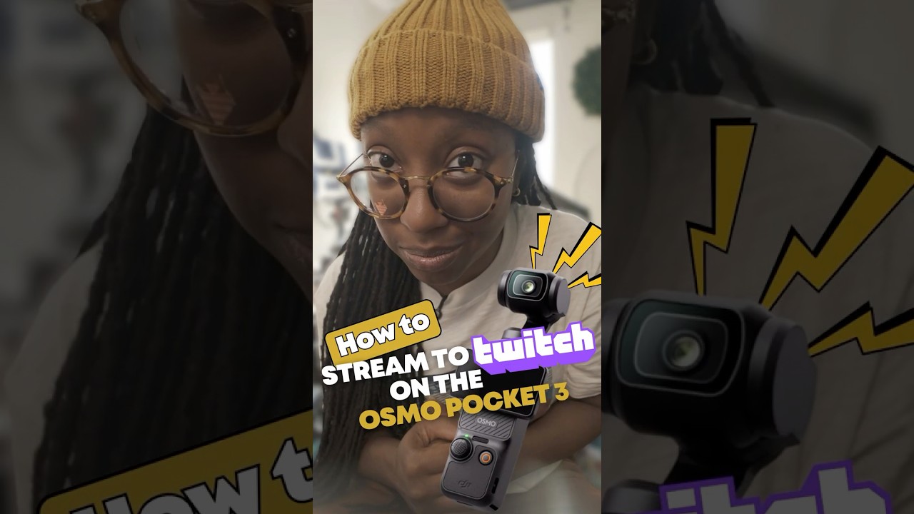 How to IRL stream to Twitch on the Osmo Pocket 3 ☀️ #FallintoShorts #irlstreaming #twitch