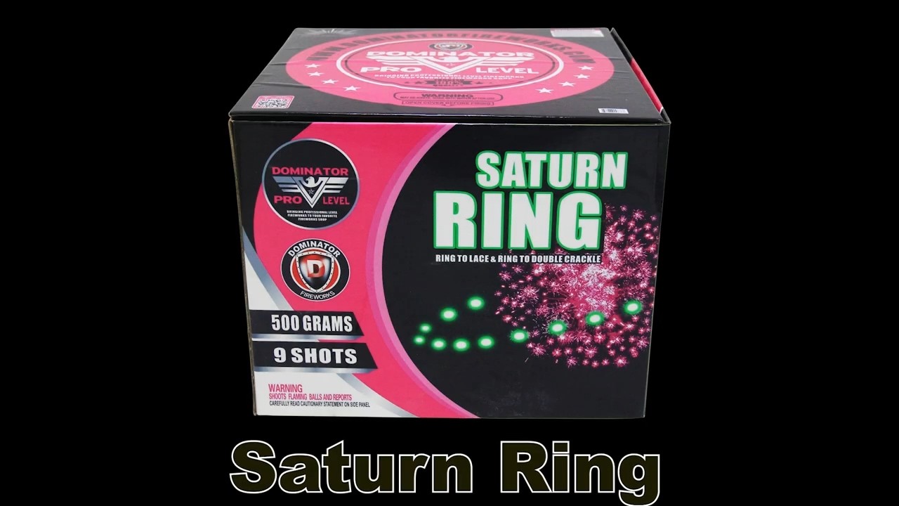 DMP512 - Saturn Ring - 9 Shot 500G Cake - Dominator Fireworks