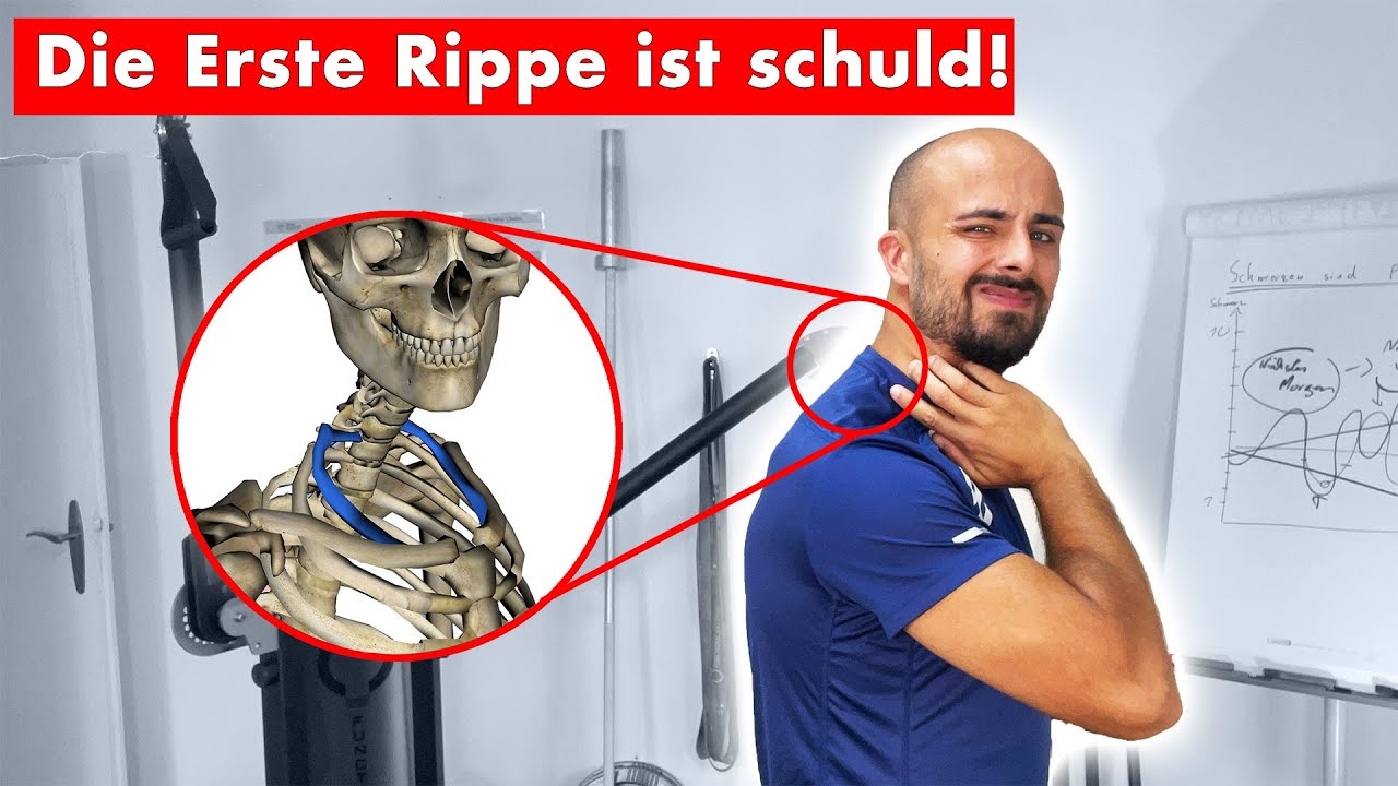 Nackenverspannungen?  Ursache: Erste Rippe blockiert! + Lösung