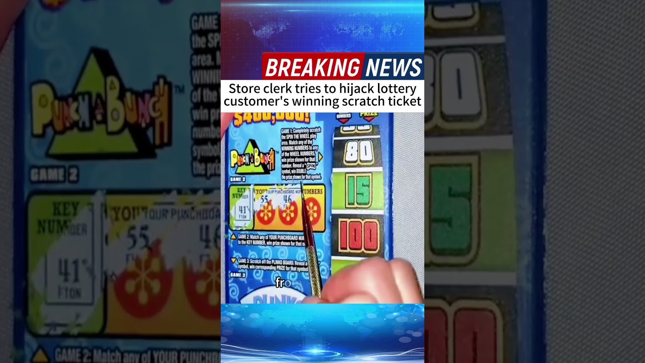 Store clerk tries to hijack lottery customer's winning scratch ticket #news #breakingnews #foryou