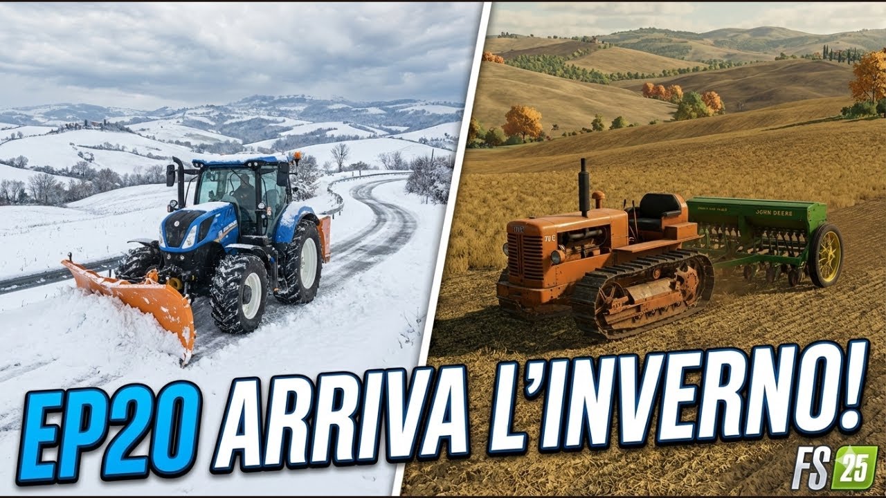 FS25 ETRURIA EP20 ARRIVA L'INVERNO + semina primaverile |Gameplay ITA|