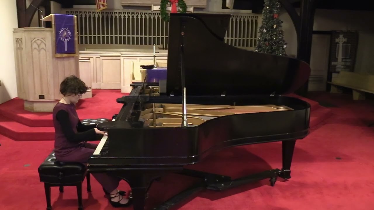 Schubert, Waltz in B minor, Op. 18, № 6; Grieg, Waltz, Op. 12, № 2; MacDowell, To a Wild Rose, Op. 5