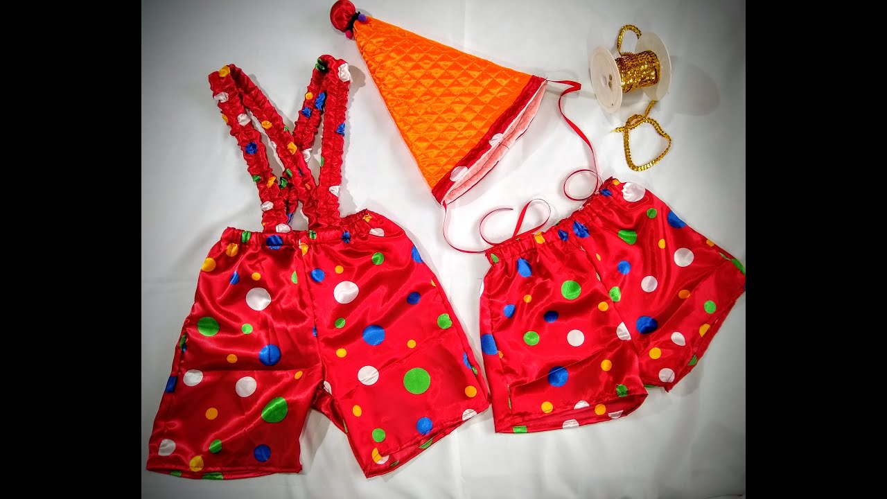 Fantasia masculina infantil para Carnaval Super Fácil! Modelagem Gratuita