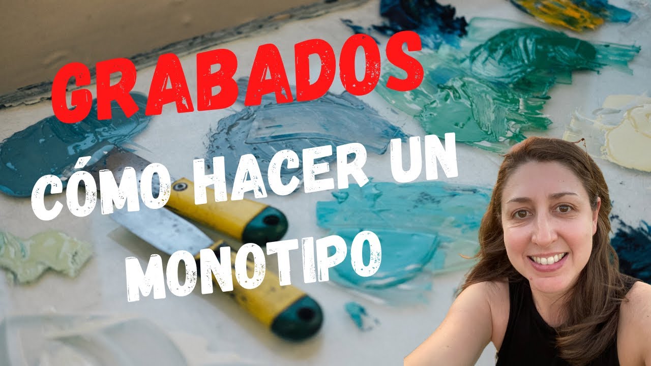 C&oacute;mo hacer un grabado (monotipo) How to make a monotype printmaking. #printmaking