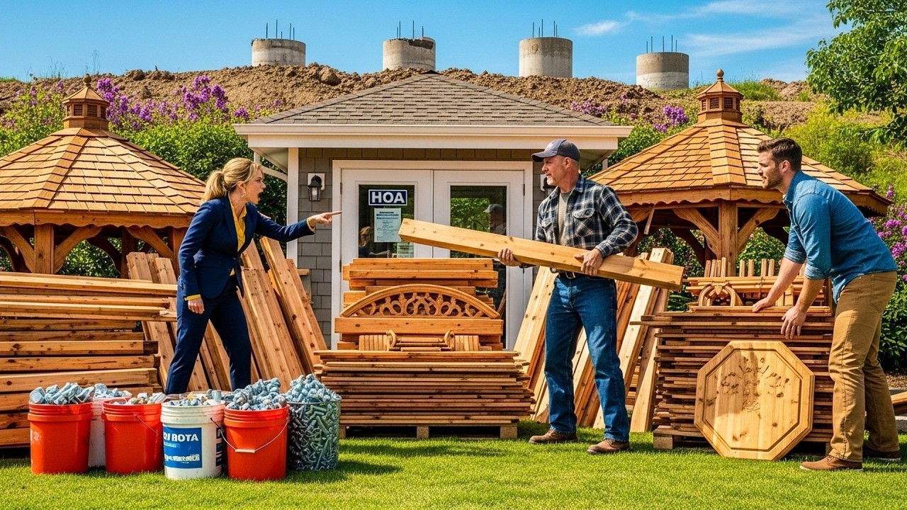 HOA Built a Gazebo on My Ridge, So I Dismantled It and Left the Pieces Stacked at Their Entrance