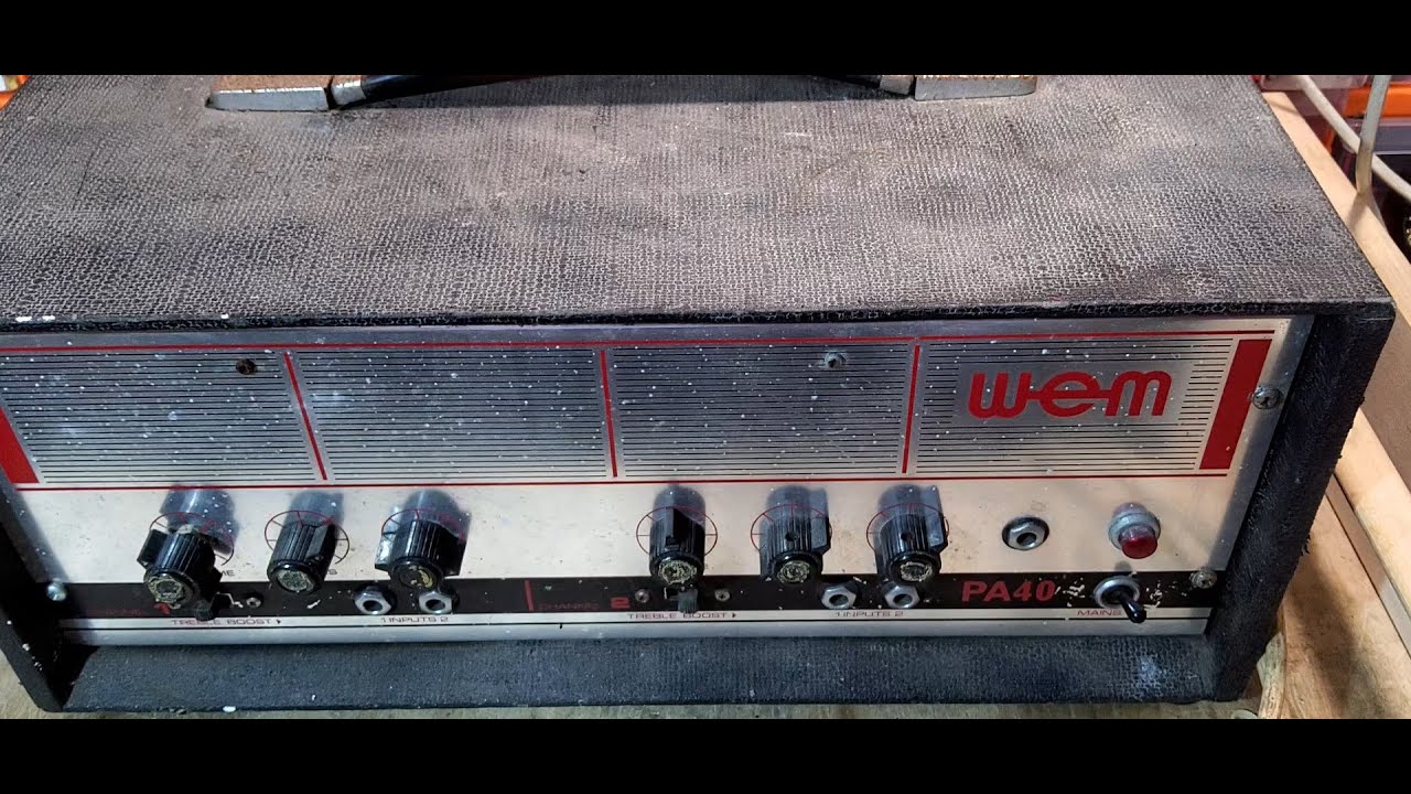 Wem PA40 from the 1970s No Output Can we Fix it