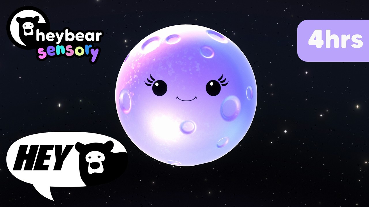 Hey Bear Sensory Bedtime - Mindful Moon® - 4HR Sleep Video