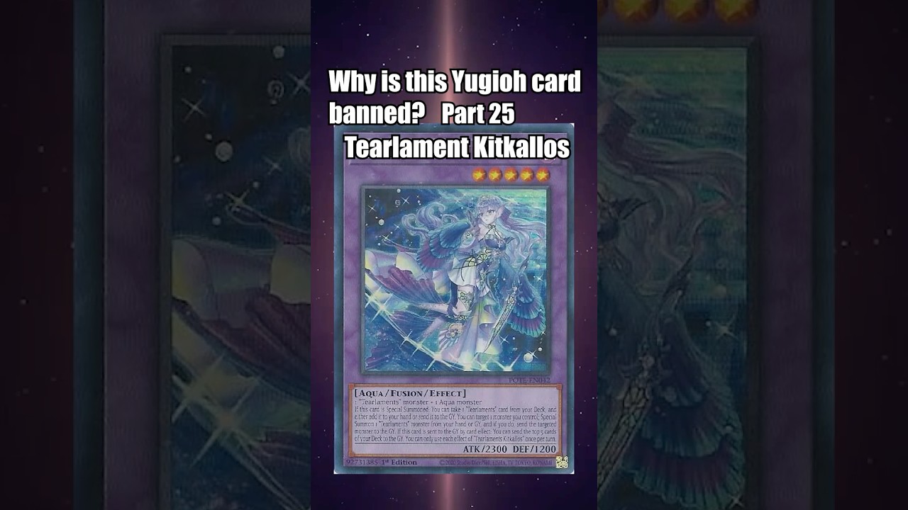 Why is Tearlament Kitkallos Banned? In 1 minute! #yugioh #yugiohbanlist #banlist #yugiohmasterduel