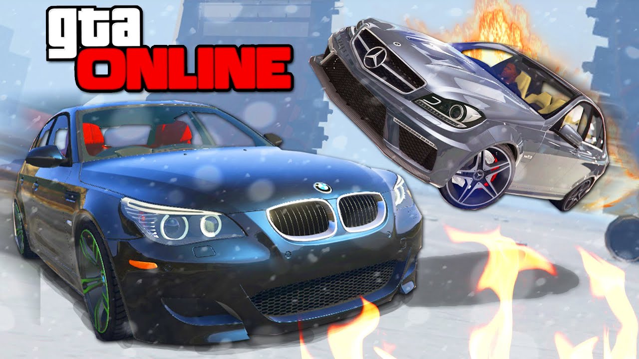 САМЫЕ ЭПИЧНЫЕ ГОНКИ ПО СНЕГУ В GTA 5 ONLINE (ГТА ГОНКИ) #156
