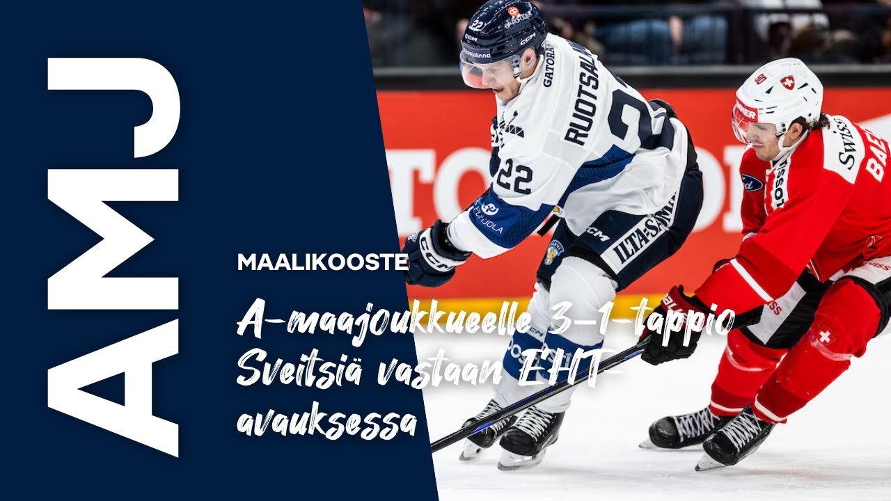 A-maajoukkueelle 3&ndash;1-tappio Sveitsi&auml; vastaan EHT-avauksessa