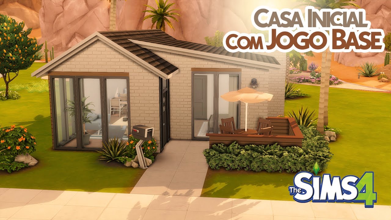 Construindo uma Casa Inicial Moderna com Jogo Base | The Sims 4: Speed Build