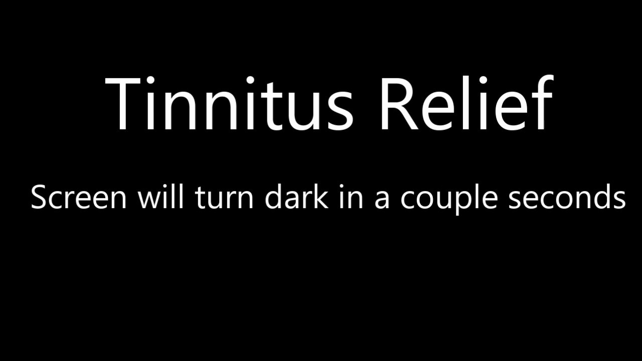Tinnitus Relief, Black Screen, Sleep Music #tinnitus