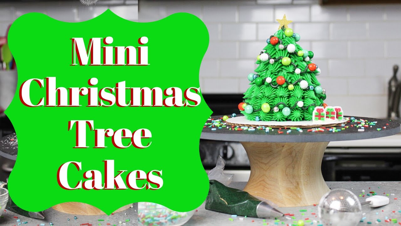 Mini Christmas Tree Cakes | CHELSWEETS